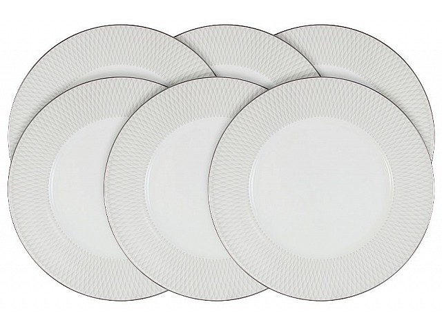 Набор из 6 обеденных тарелок Narumi Бриз (Ruﬄe)