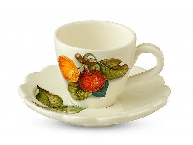 Чашка с блюдцем Итальянские фрукты Nuova Cer