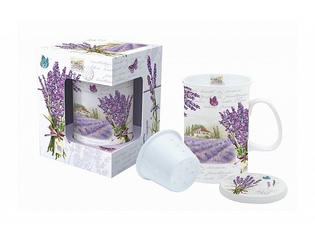 Заварочная кружка (с крышкой и ситечком) Букет Лаванды R2S