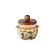 Банка для сыпучих продуктов с крышкой (кофе) LCS Роза и малина