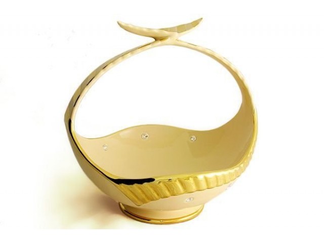 Блюдо декоративное с ручкой