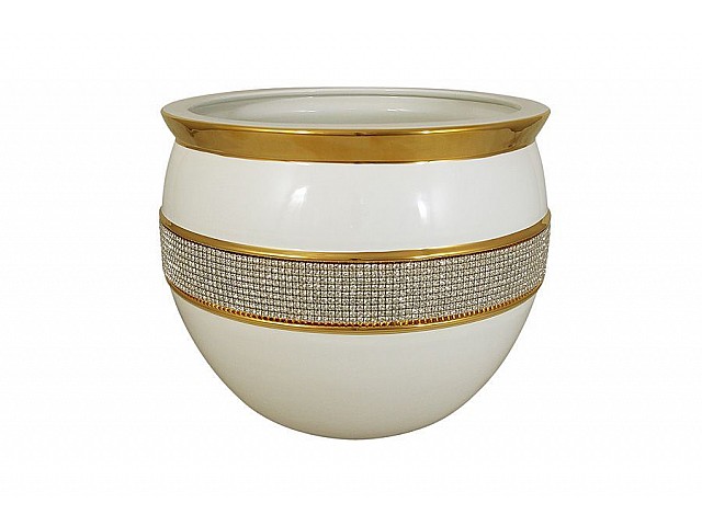 Декоративная ваза кашпо Нью-Йорк Bruno Costenaro белый
