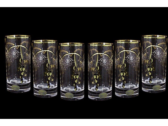 Набор 6 хрустальных стаканов для воды Тоскана Same 0,3 л