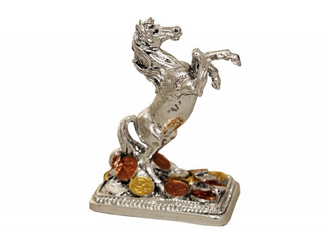 Статуэтка Gamma Лошадь с монетами серебро