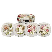 Набор из 4-х десертных тарелок Вальс цветов R2S