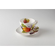 Чашка с блюдцем Фруктовая фантазия Ceramiche Viva