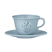 Чашка с блюдцем Nuova Cer Аральдо (голубой)