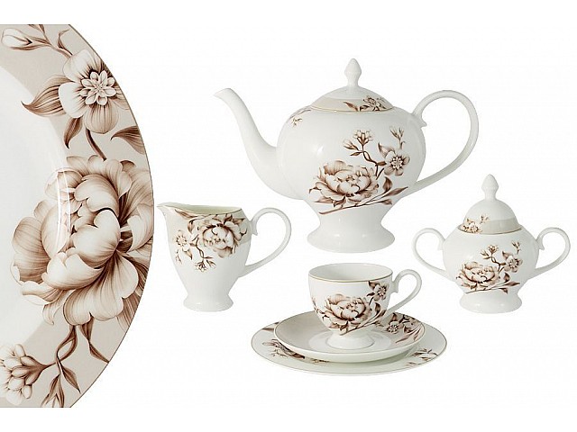 Чайный сервиз Стефания Emily на 6 персон 21 предмет