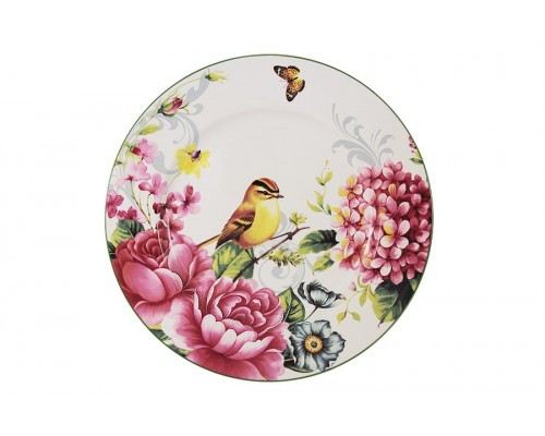 Тарелка обеденная Цветы и птицы Imari