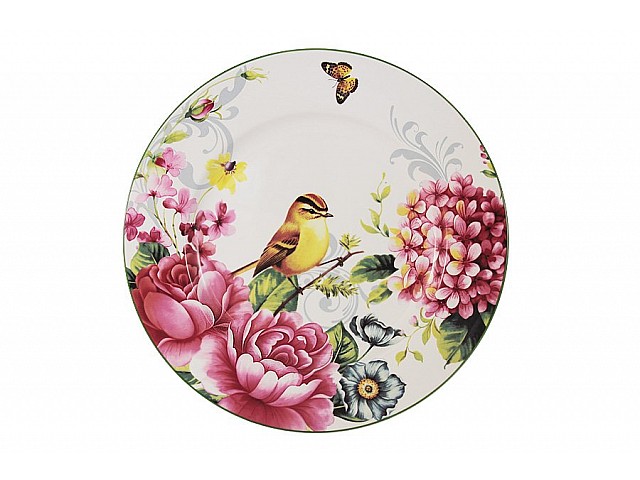 Тарелка обеденная Цветы и птицы Imari