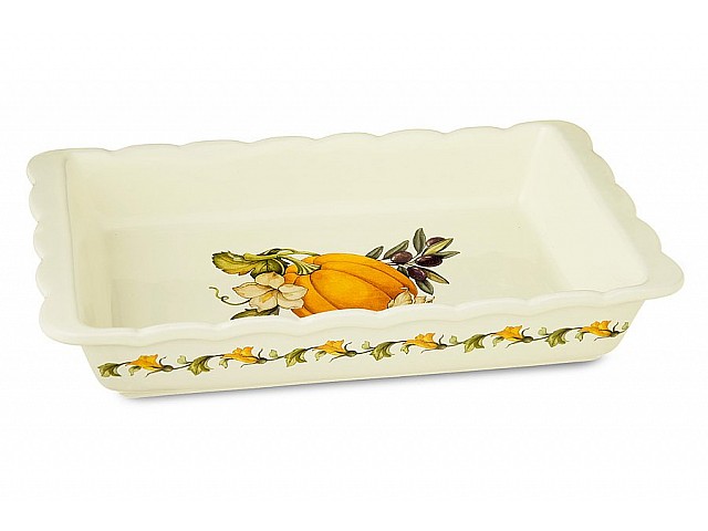 Блюдо для запекания прямоугольное Тыква Nuova Cer