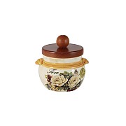 Банка для сыпучих продуктов с крышкой (чай) LCS Роза и малина