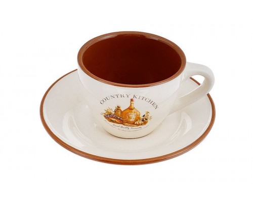 Чашка с блюдцем Сардиния Terracotta