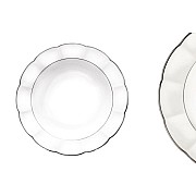 Набор из 6 суповых тарелок Серебряный лотос Narumi