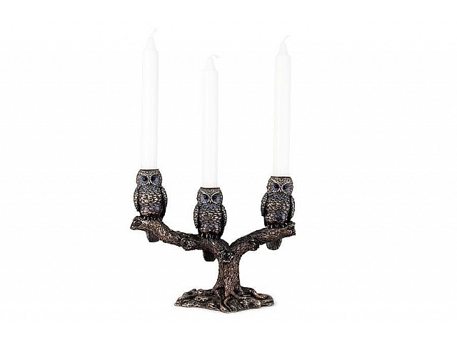 Подсвечник Три совы