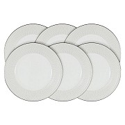 Набор из 6 десертных тарелок Narumi Бриз (Ruﬄe)