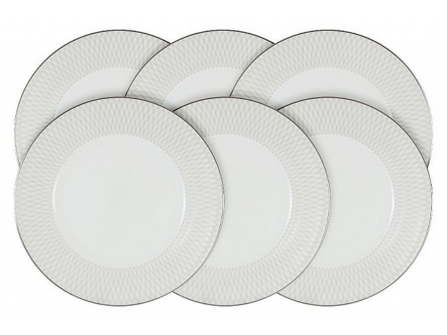 Набор из 6 десертных тарелок Narumi Бриз (Ruﬄe)