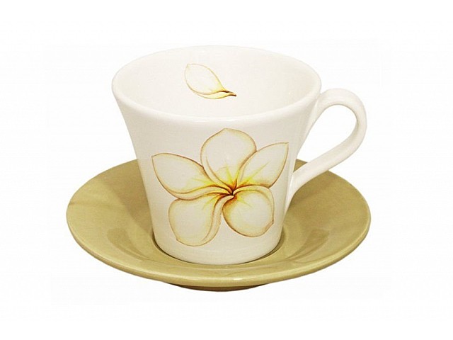 Чашка с блюдцем Франжипани Nuova Cer