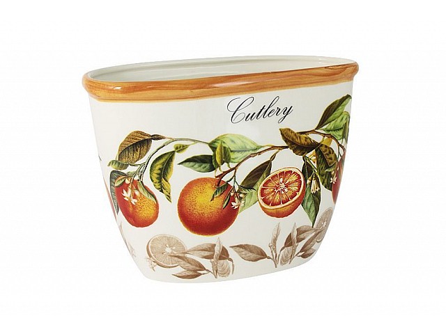 Банка-подставка под кухонные инструменты Апельсины LCS