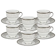 Набор:6 чашек + 6 блюдец для кофе Ноктюрн Narumi