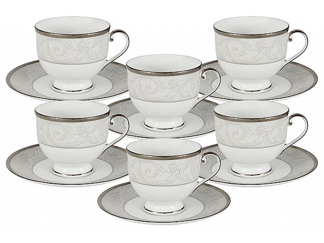 Набор:6 чашек + 6 блюдец для кофе Ноктюрн Narumi