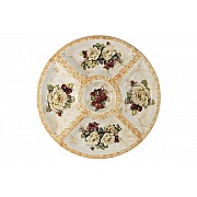 Круглая менажница LCS Роза и малина