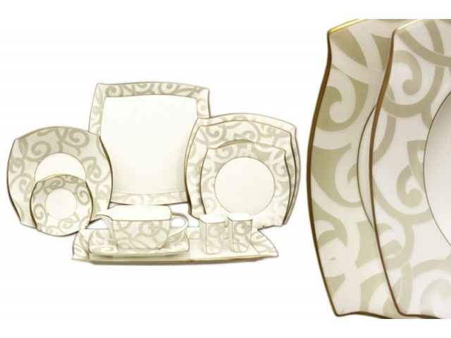 Обеденный сервиз Грегори Голд Narumi на 6 персон 23 предмета