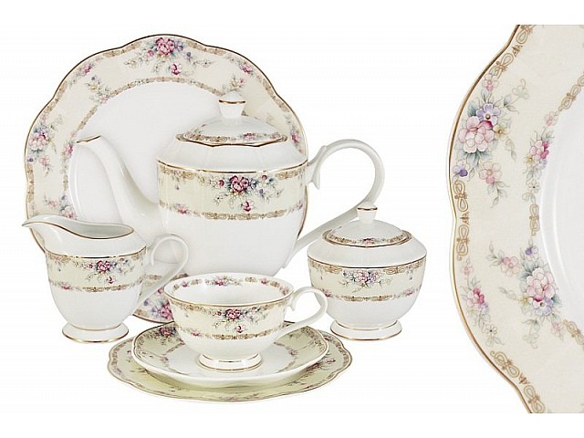 Чайный сервиз Сан Марино Emily 40 предметов на 12 персон