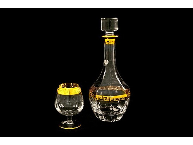 Набор: штоф  1л + 6 бокалов для коньяка 0,27 л Версаче Same