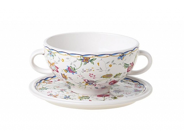 Суповая чашка 0,5 л на блюдце Букингем Imari