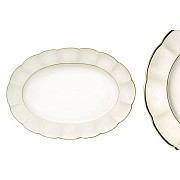 Овальное блюдо Золотой лотос Narumi