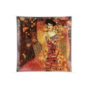 Тарелка Carmani Золотая Адель (Густав Климт) квадратная 25 см