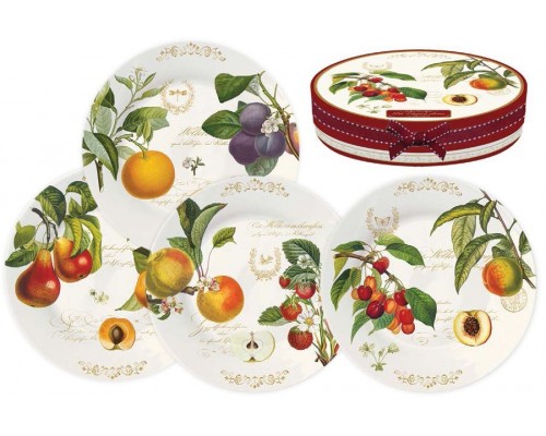 Набор из 4-х десертных тарелок Фрутти R2S