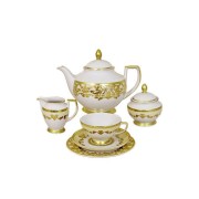Чайный сервиз Falkenporzellan Версаль кремовый 21 предмет на 6 персон