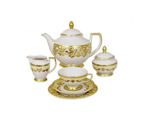 Чайный сервиз Falkenporzellan Версаль кремовый 21 предмет на 6 персон