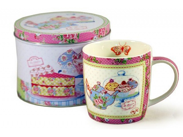 Кружка Гурман (розовый горошек) R2S