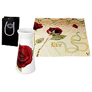 Ваза для цветов + платок Ceramiche Viva Роза 15 см