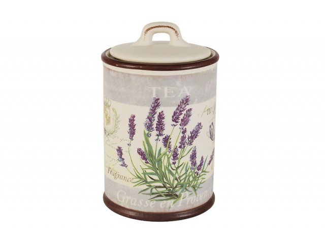 Банка для сыпучих продуктов (чай) Лаванда LF Ceramic Банка для сыпучих продуктов (чай) Лаванда LF Ceramic