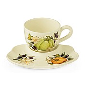 Чашка на блюдце-подносе Тыква Nuova Cer