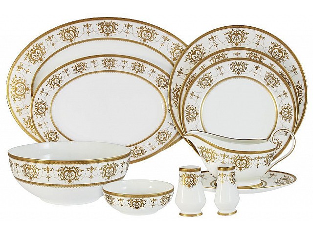 Обеденный сервиз Тиара Голд Narumi на 6 персон 28 предметов