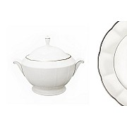 Сахарница с крышкой Серебряный лотос Narumi