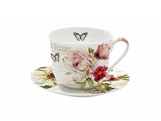 Чашка с блюдцем Вальс цветов R2S