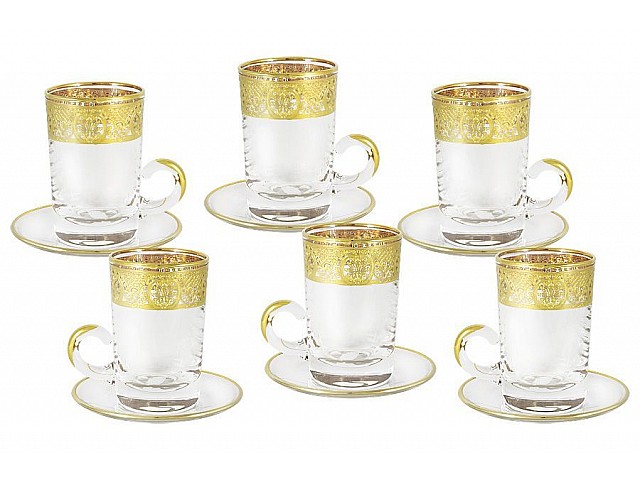 Набор чайный Империя Same: 6 чашек + 6 блюдец 0,17 л