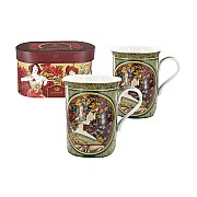 Набор из 2 кружек Carmani Плющ (Альфонс Муха) 0,25 л