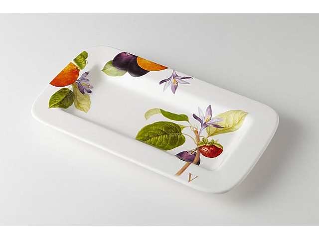 Блюдо прямоугольное Фруктовая фантазия Ceramiche Viva