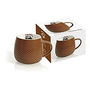 Кружка тёмно-коричневая Капли дождя R2S 0,32 л