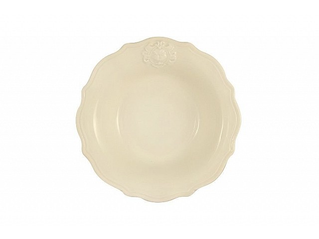 Тарелка суповая Nuova Cer Аральдо (кремовый)