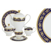 Чайный сервиз Императорский (кобальт) Midori 42 предмета на 12 персон