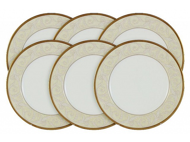 Набор из 6 салатных тарелок Ноктюрн Голд Narumi