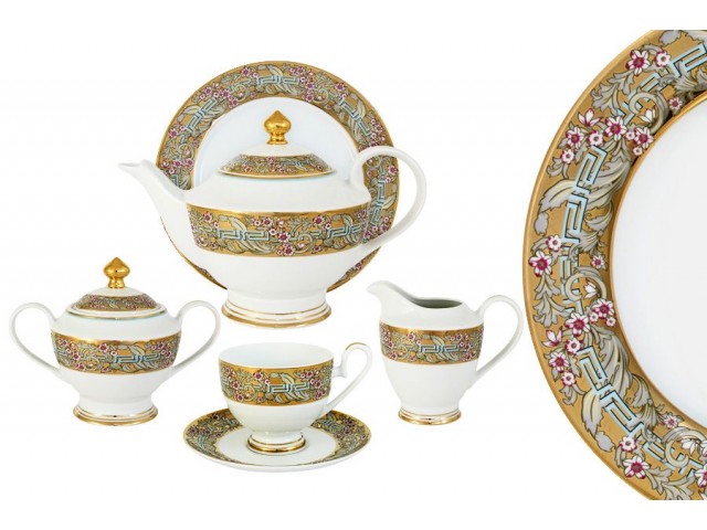 Чайный сервиз Розовый берег Midori 23 предмета на 6 персон